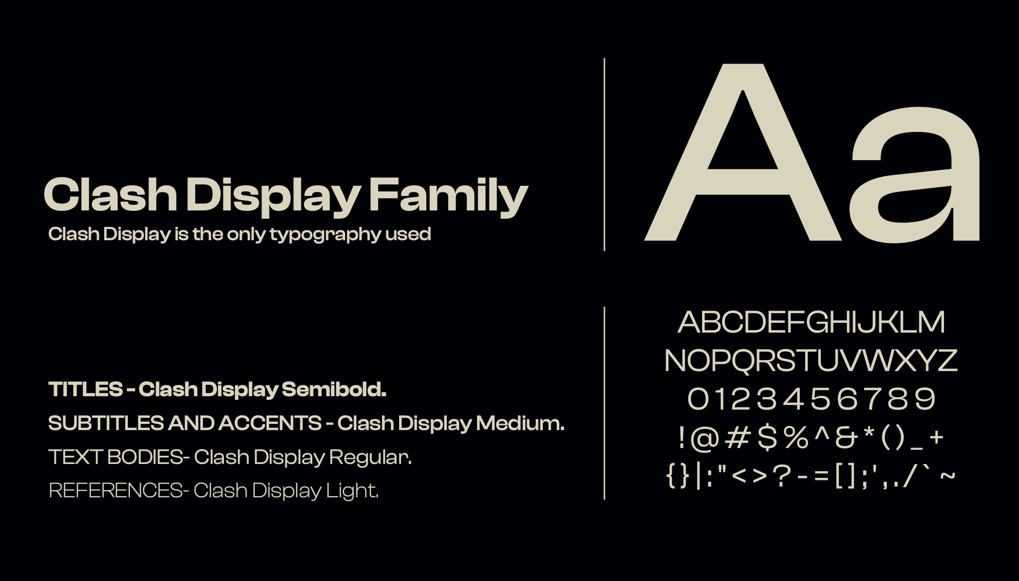 Clash Display Type Specimen